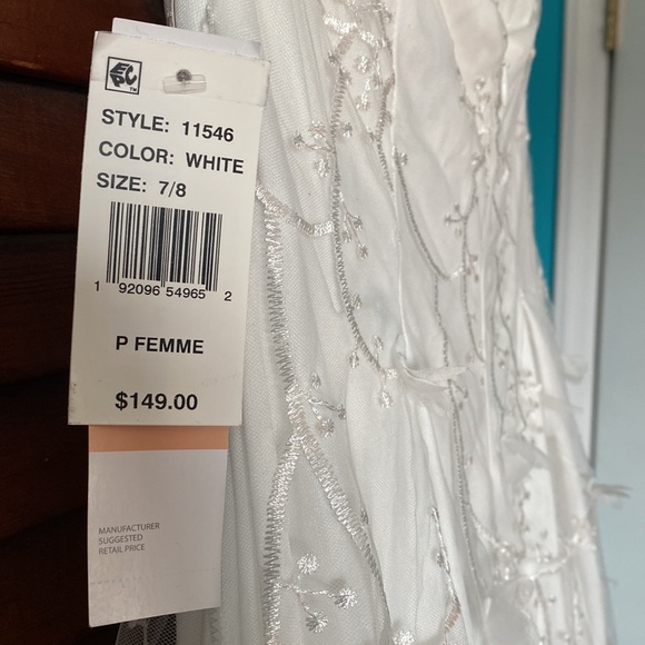 Jump White Formal Or Wedding Dress 7/8 - Picture 8 of 10